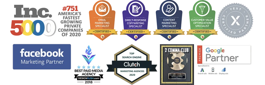 Grow Smart Marketing Awards & Certificates